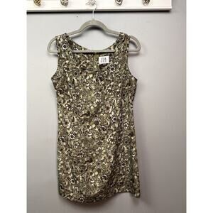 Vintage Star‎ C.C.C. Dress Womens 11 Small Green Floral Made USA 90's Boho